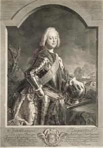 Portrét Christiana Augusta, prince z Anhalt-Zerbstu 1690-1747, 1750. od Georg Freidrich Schmidt