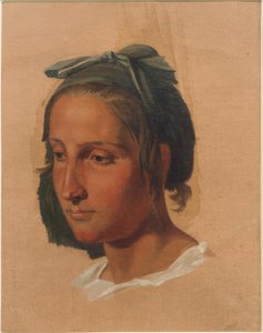 Portrétní studie italské ženy od Georg Friedrich August Lucas