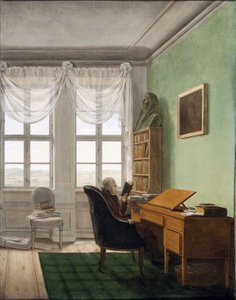 Němčina:  Reinhards Studierstube Reinhardova studovna od Georg Friedrich Kersting