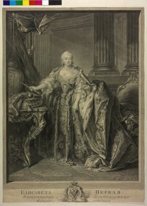Ruská carevna Alžběta Petrowna od Georg Friedrich Schmidt