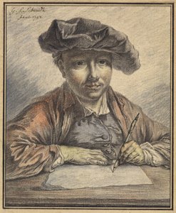 Kreslení autoportrétů od Georg Friedrich Schmidt