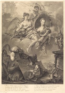 Louise Albertine de Brandt, baronka von Grapendorf od Georg Friedrich Schmidt, after Pierre Le Sueur