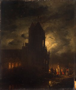 Noční průvod od Georg Gillis van Haanen