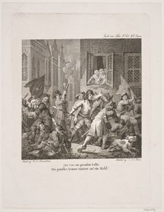 Ilustrace k Holbergovým komediím od Georg Haas