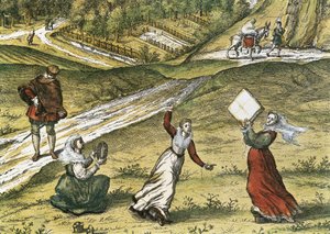 Andalus danseurs Detail Grenady, ve svazku 1 "Civitatis Orbis Terrarum" (Tetraum orbis terrarum). Eau forte en couleurs od Abrahama Ortelia (1527-1598), George Brauna (1541-1622) a Franze Hogenberga (1535-1590), vydaná v letech 1572-1617. Historické archiv od Georg Hogenberg Franz and Ortelius Abraham Braun