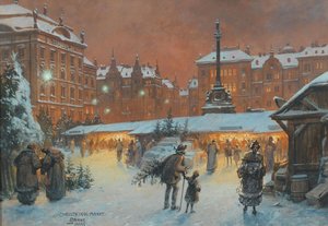 Vánoční trh, 1922.