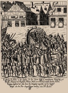Fettmilch Rising. Znovuzavedení Židů ve Frankfurtu 28. února 1616, c. 1616-1617. od Georg Keller