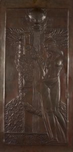 Nymfa a satyr od Georg Klimt