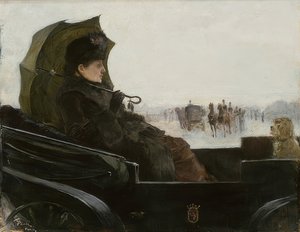 Dáma v Landau, Paříž. Kolem 1881-83 od Georg Pauli