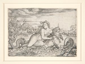 Panna unesená mořskou příšerou od Georg Pencz