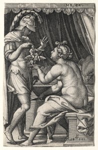Médea a Jason od Georg Pencz