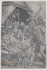 Mucius Scaevola a Porsenna, z římských hrdinů, 1535., 1535. od Georg Pencz