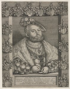 Portrét Jana Fridricha I. „Velkomyslného“, saského kurfiřta od Georg Pencz