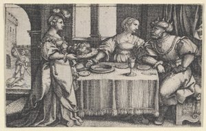 Salome s hlavou Jana Křtitele. od Georg Pencz
