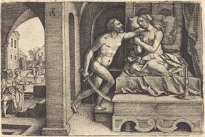 Tarquin a Lukrécie od Georg Pencz