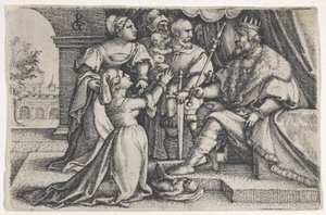 Šalamounův soud. od Georg Pencz