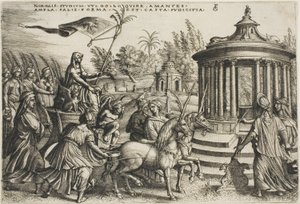 Triumph of Chastity, druhá deska z The Triumphs of Petrarc od Georg Pencz