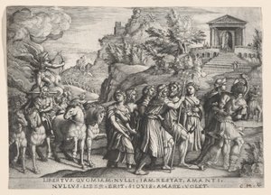 Triumph lásky, z Triumph of Petrarca. od Georg Pencz