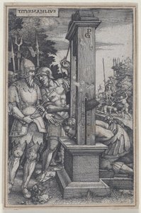 Titus Manlius, z římských hrdinů, 1535. od Georg Pencz
