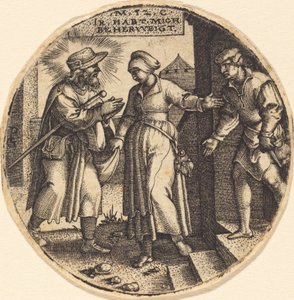 To House the Pilgrims od Georg Pencz