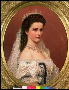 Císařovna Alžběta Bavorská (1837-98) v maďarském kroji, 1867