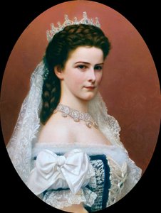 Portrét císařovny Alžběty Rakouské (Sissi) (1837 - 1898) (malba)