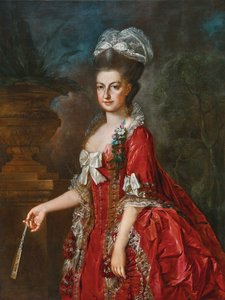 Johann Georg Weikert Portrét Marie Kristiny Rakouské 1778 od Georg Weikert