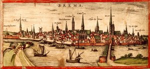 Brémy od Georg and Hogenberg Franz (1535 90) Braun