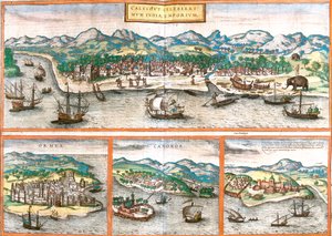 Kozhikode, ostrov Hormuz, Kannur, Elmina, Indie, Írán, Ghana