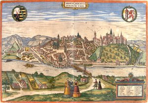 Míšeň, Německo od Georg and Hogenberg Franz (1535 90) Braun