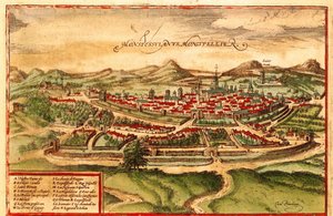 Montpellier, Francie od Georg and Hogenberg Franz (1535 90) Braun