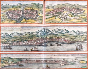 Parma, Siena, Palermo, Trapani, Itálie od Georg and Hogenberg Franz (1535 90) Braun
