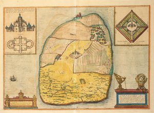 Uranienborg z Civitates Orbis Terrarum od Georga Brauna od Georg Braun and Hogenberg Franz
