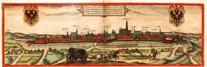 Vídeň, Rakousko od Georg and Hogenberg Franz (1535 90) Braun