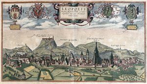 Lvov (Lvov), Ukrajina (rytina)