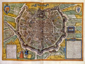Plan de Milan a 1585 tiré de l