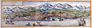 Pohled na Palermo na Sicílii. Atlas Braun & Hogenberg od Georg Braun and Hogenberg Franz