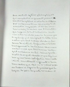 Rukopisná stránka z „Pantheon des Illustrations francaises au XIXe siecle“ (pero a inkoust na papíře) od George Sand