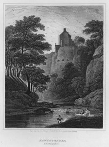 Hawthornden, Edinburghshire (rytina)