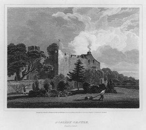 Scaleby Castle, Cumberland (rytina)