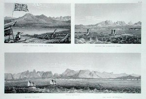 Richardsonův řetěz z knihy "Vyprávění o druhé výpravě k břehům Polárního moře v letech 1825-27" od sira Johna Franklina (1786-1847), kterou vyryl Edward Finden (1791-1857), vydáno 1828 (rytina).