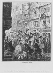 Sir Bulkeley Price přináší hypoteční peníze panu Scarveovi (rytina) od George (after) Cruikshank