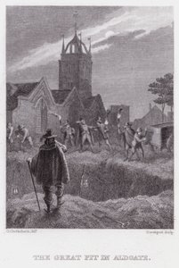 Velká jáma v Aldgate (rytina) od George (after) Cruikshank