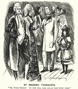 Punch cartoon: U Madame Tussaud