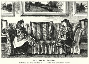 Punch cartoon: Not to Be Beaten (rytina) od George (after) Du Maurier
