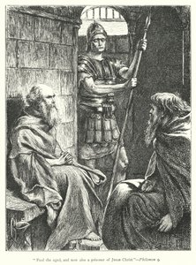 Svatý Pavel ve vězení (rytina) od George (after) Du Maurier
