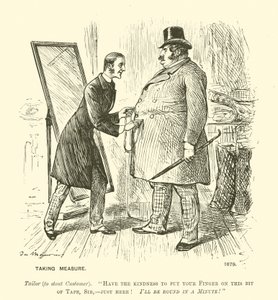 Měření (rytí) od George (after) Du Maurier