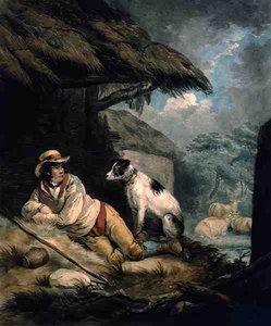 Pastýř, rytý a hospodský. William Barnard (1774-1849)