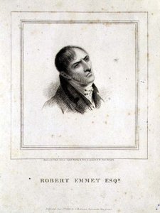Portrét Roberta Emmeta Esq. (1778-1803) ryl J. Heath, pub. od G. Robinsona, Londýn od George (after) Petrie