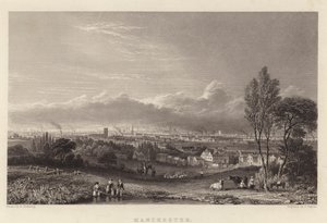 Manchester (rytina) od George (after) Pickering